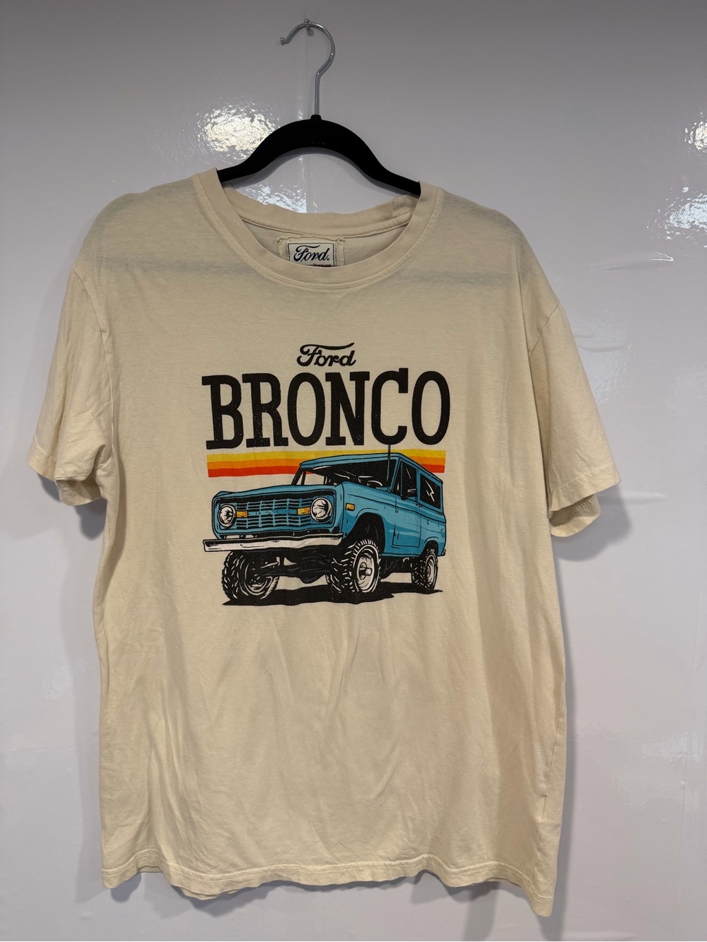 Cream Ford Bronco short sleeve shirt